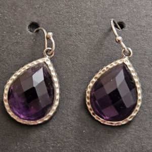Sterling Silver Amethyst Earrings